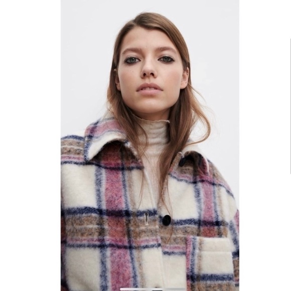 Zara Jacket Plaid Overshirt - Picture 3 of 10